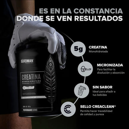Creatina Birdman Monohidratada 90 Servicios